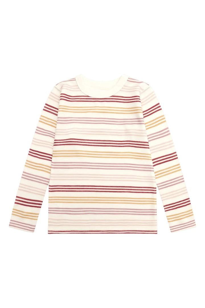 Hust &amp; Claire Abba 3 Stripes ulltrøye i ull og bambusviskose - Off White for barn - Brobrobrille