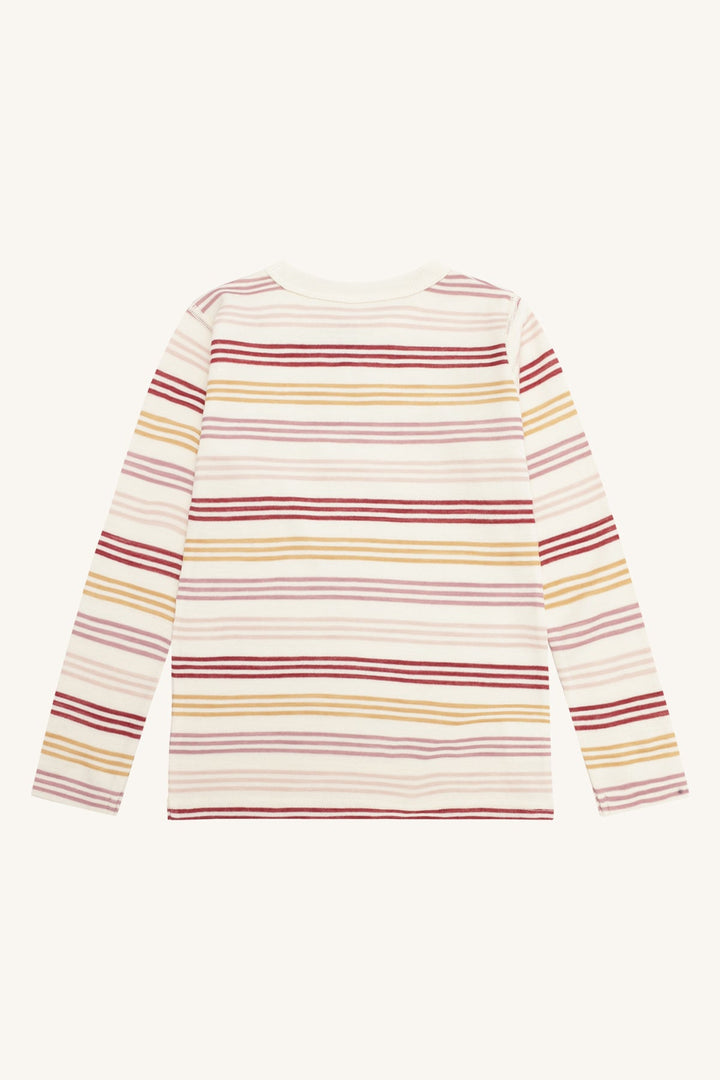 Hust &amp; Claire Abba 3 Stripes ulltrøye i ull og bambusviskose - Off White for barn - Brobrobrille