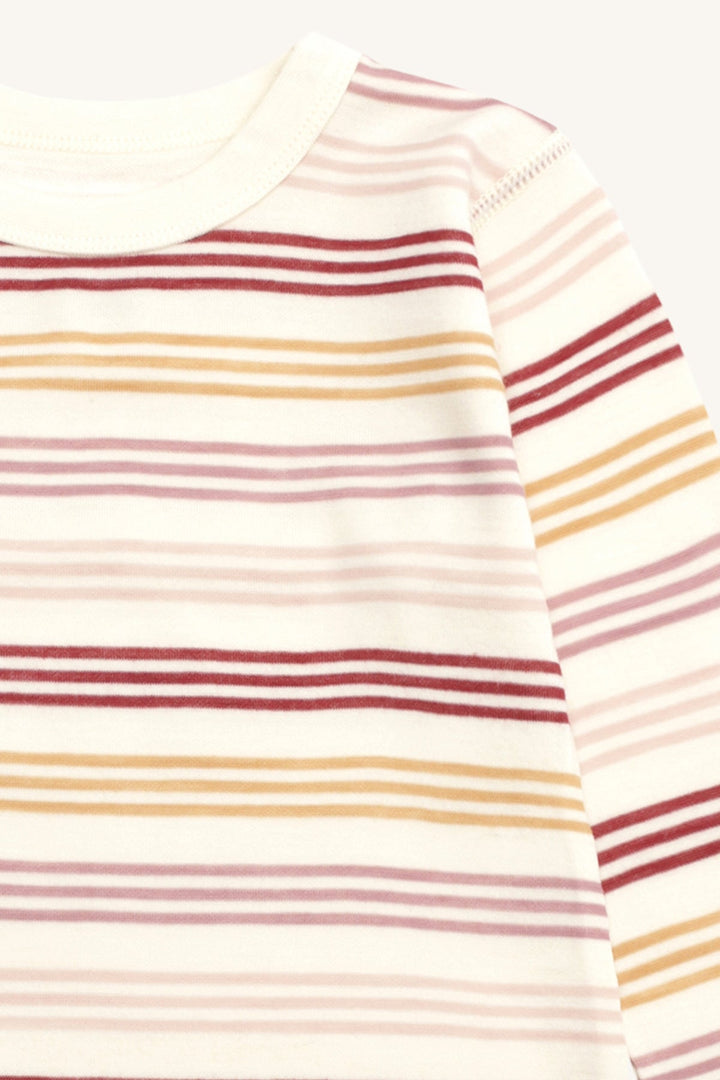 Hust &amp; Claire Abba 3 Stripes ulltrøye i ull og bambusviskose - Off White for barn - Brobrobrille