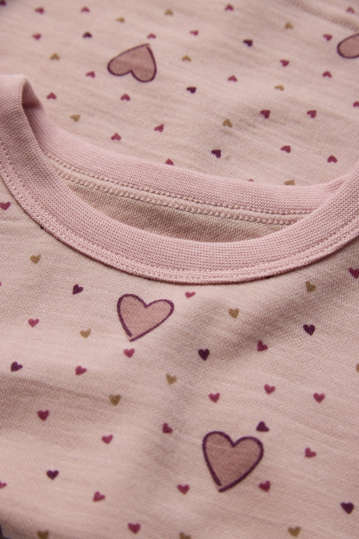 Hust &amp; Claire Abba Hearts Ulltrøye - Dusty Rose for barn - Brobrobrille