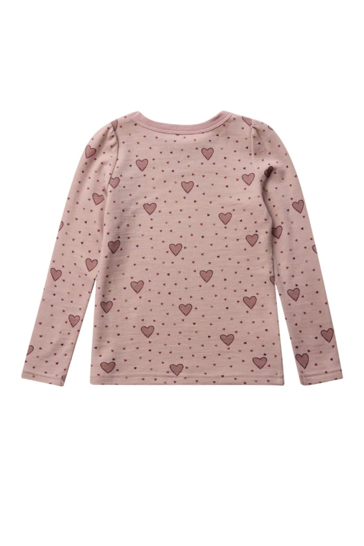 Hust &amp; Claire Abba Hearts Ulltrøye - Dusty Rose for barn - Brobrobrille