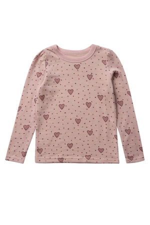 Hust & Claire Abba Hearts Ulltrøye - Dusty Rose for barn - Brobrobrille