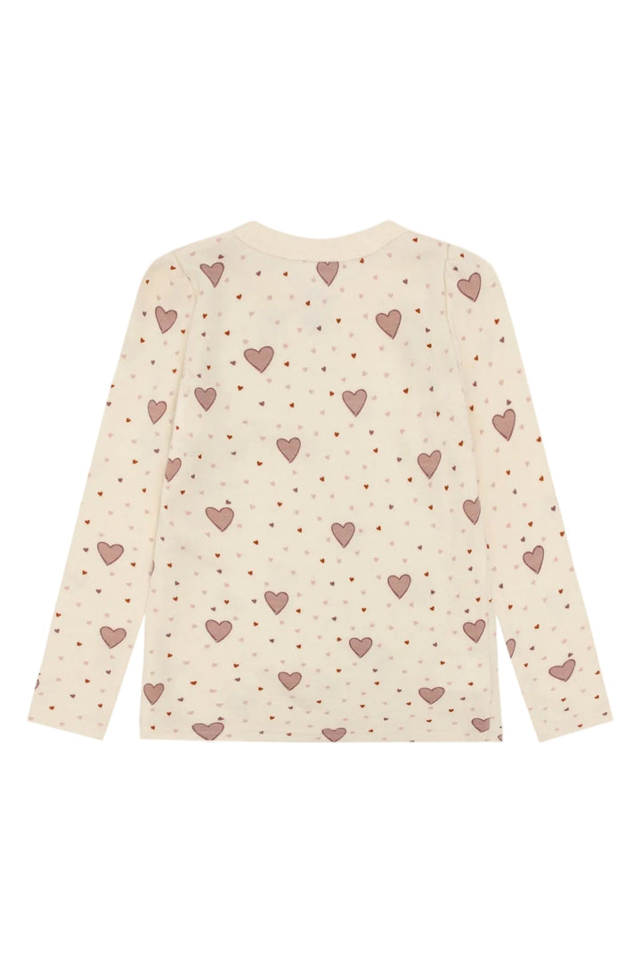 Hust &amp; Claire Abba Hearts Ulltrøye - Off White for barn - Brobrobrille