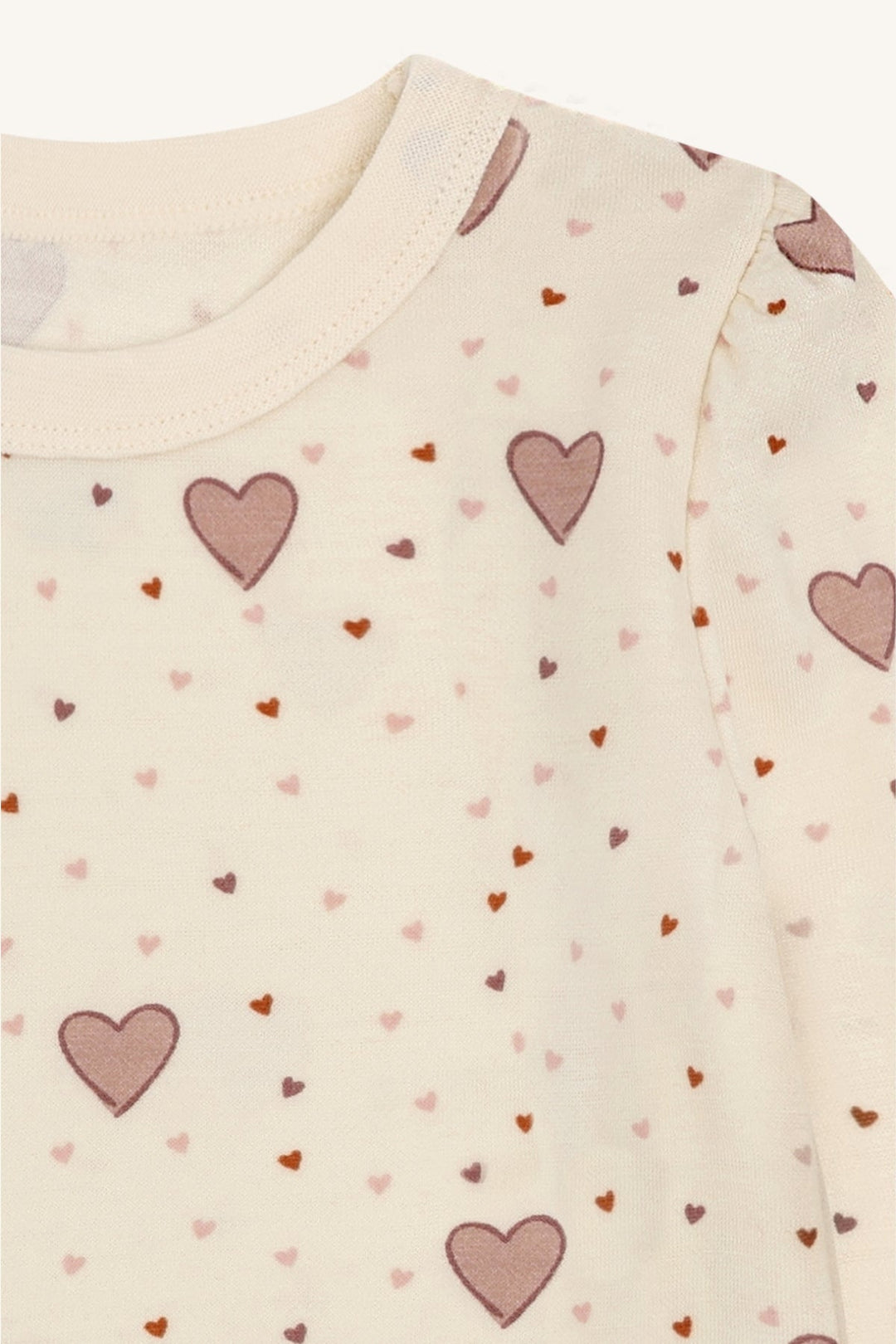 Hust &amp; Claire Abba Hearts Ulltrøye - Off White for barn - Brobrobrille