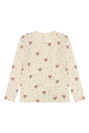 Hust & Claire Abba Hearts Ulltrøye - Off White for barn - Brobrobrille