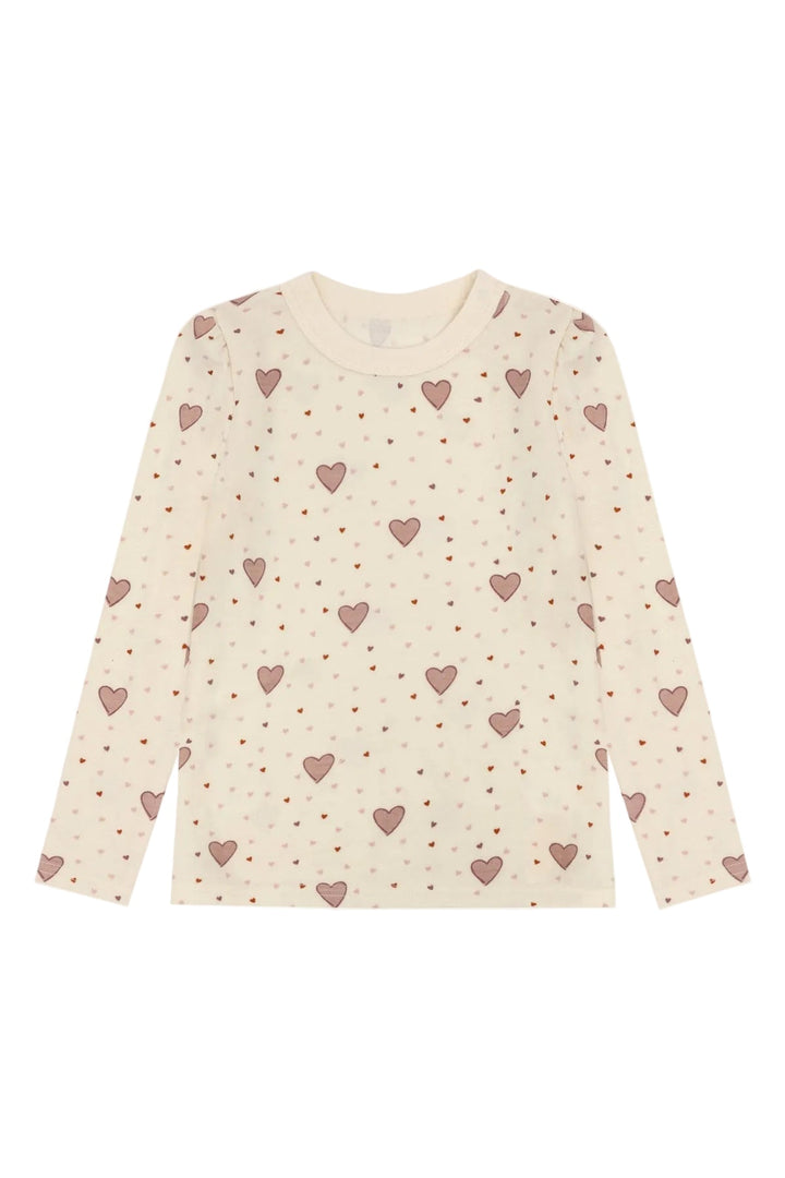 Hust &amp; Claire Abba Hearts Ulltrøye - Off White for barn - Brobrobrille
