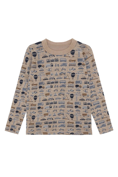 Hust & Claire Abba Work Ulltrøye - Biscuit for barn - Brobrobrille