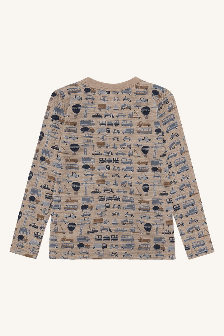 Hust & Claire Abba Work Ulltrøye - Biscuit for barn - Brobrobrille