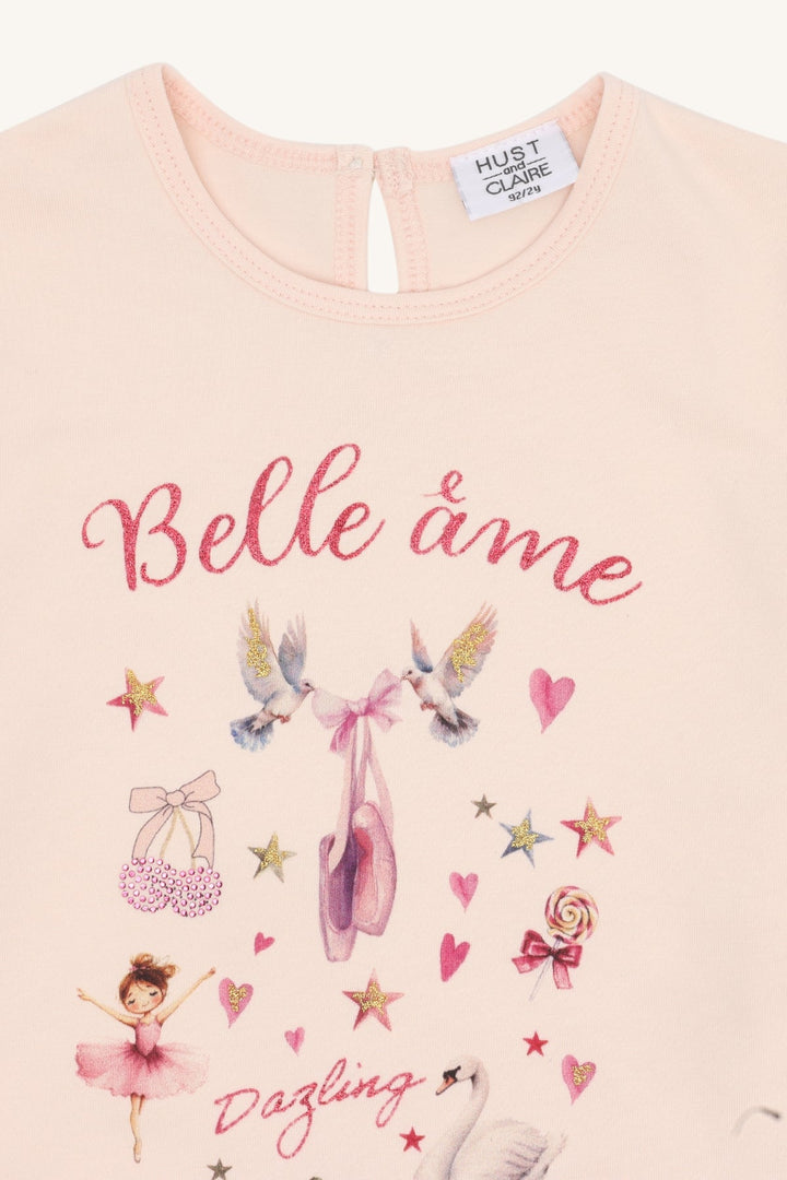 Hust & Claire Alma Belle A’me Langermet t - skjorte – Quartz for barn - Brobrobrille