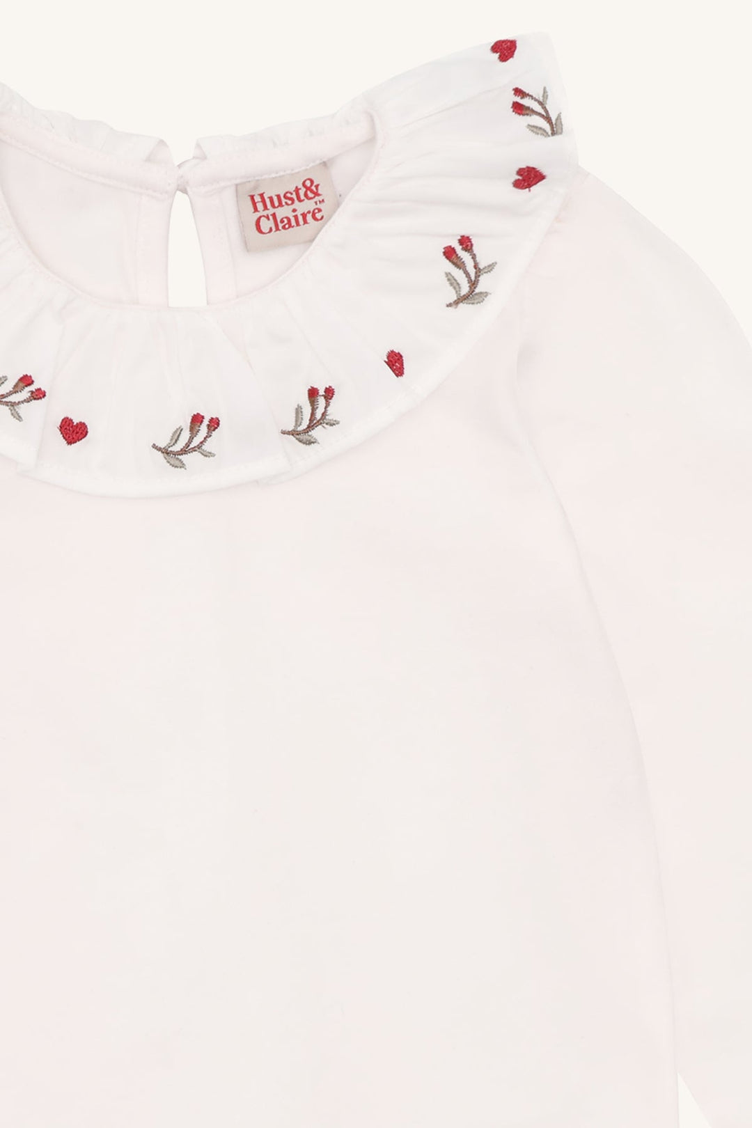 Hust &amp; Claire Alma collar xmas langermet T-skjorte - Sugar for barn - Brobrobrille