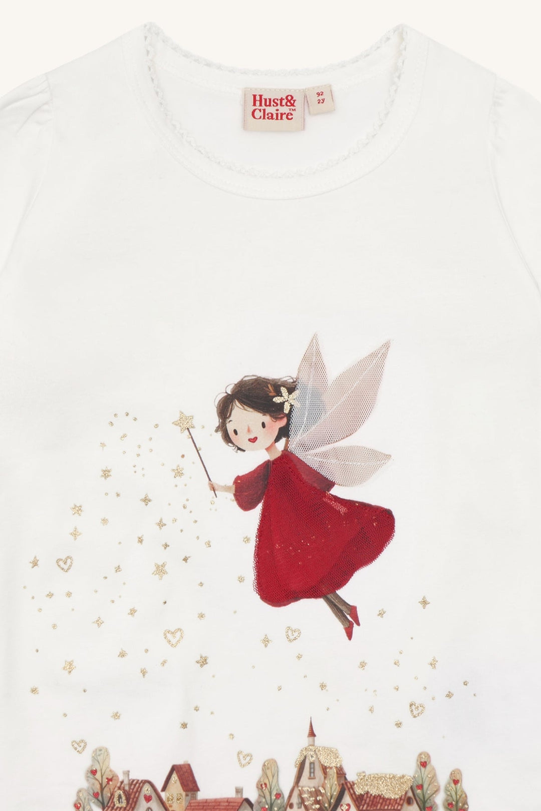 Hust &amp; Claire Alma Fairy langermet T-skjorte - Sugar for barn - Brobrobrille