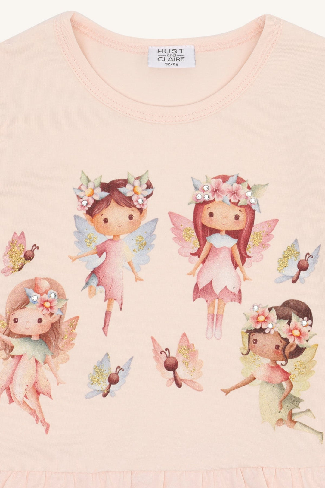 Hust & Claire Alma Spring Fairies Langermet t - skjorte – Quartz for barn - Brobrobrille