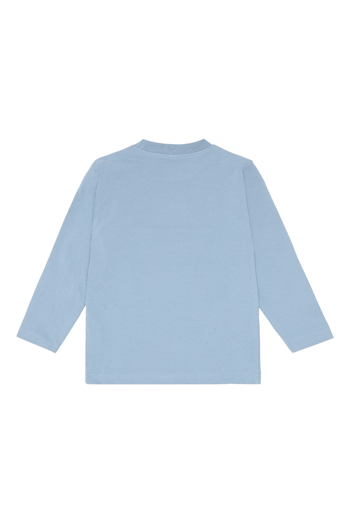 Hust & Claire Anton Croco Langermet t - skjorte – Light Blue for barn - Brobrobrille