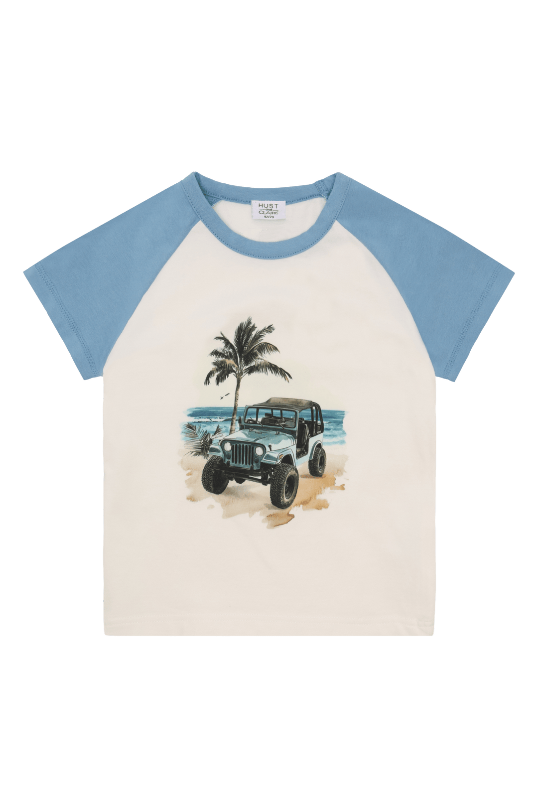 Hust & Claire Anton Jeep T - skjorte - Glacier for barn - Brobrobrille