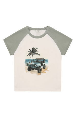 Hust & Claire Anton Jeep T - skjorte - Iceberg for barn - Brobrobrille