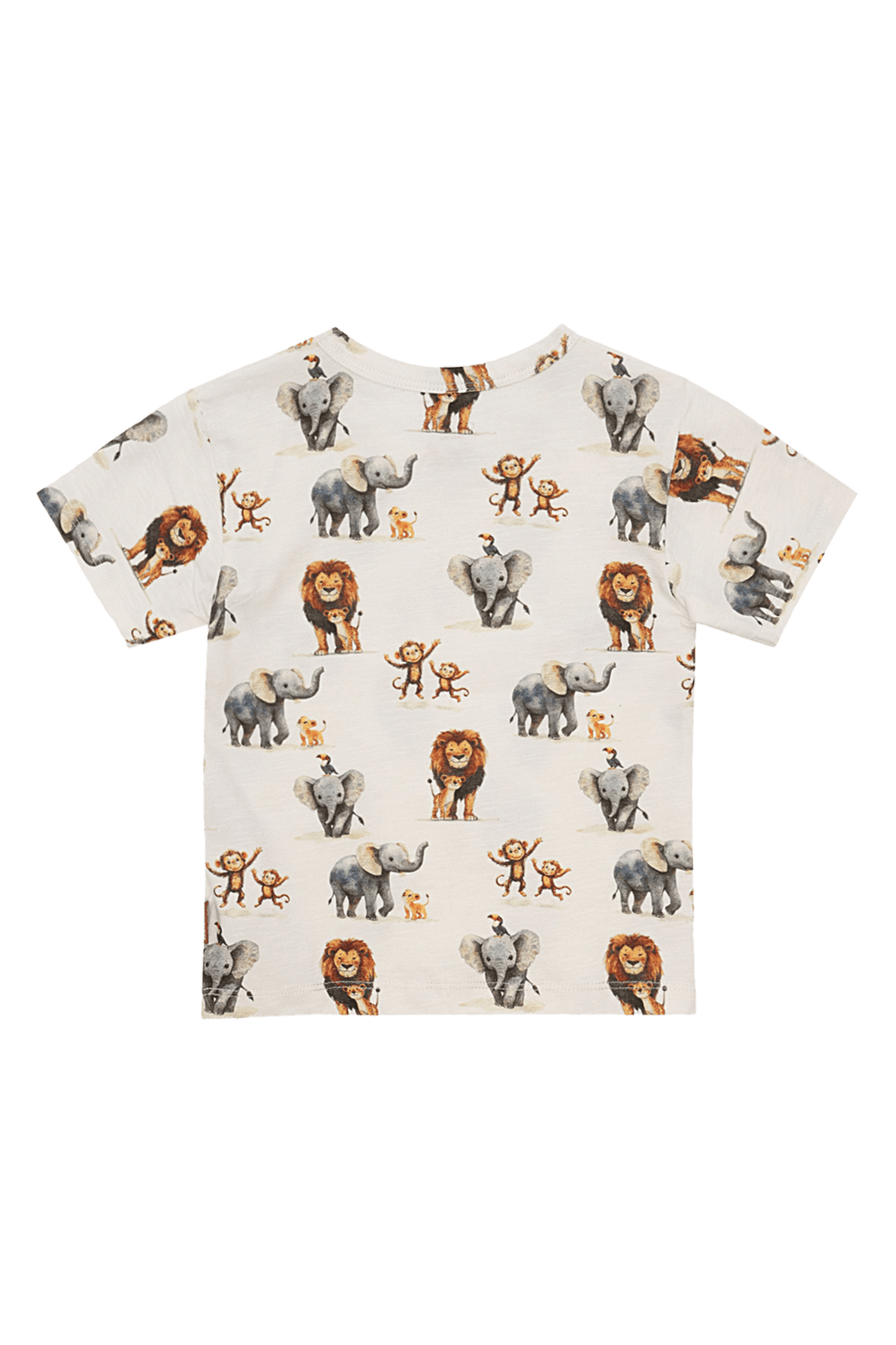 Hust & Claire August Zoo T - skjorte - Ivory for barn - Brobrobrille