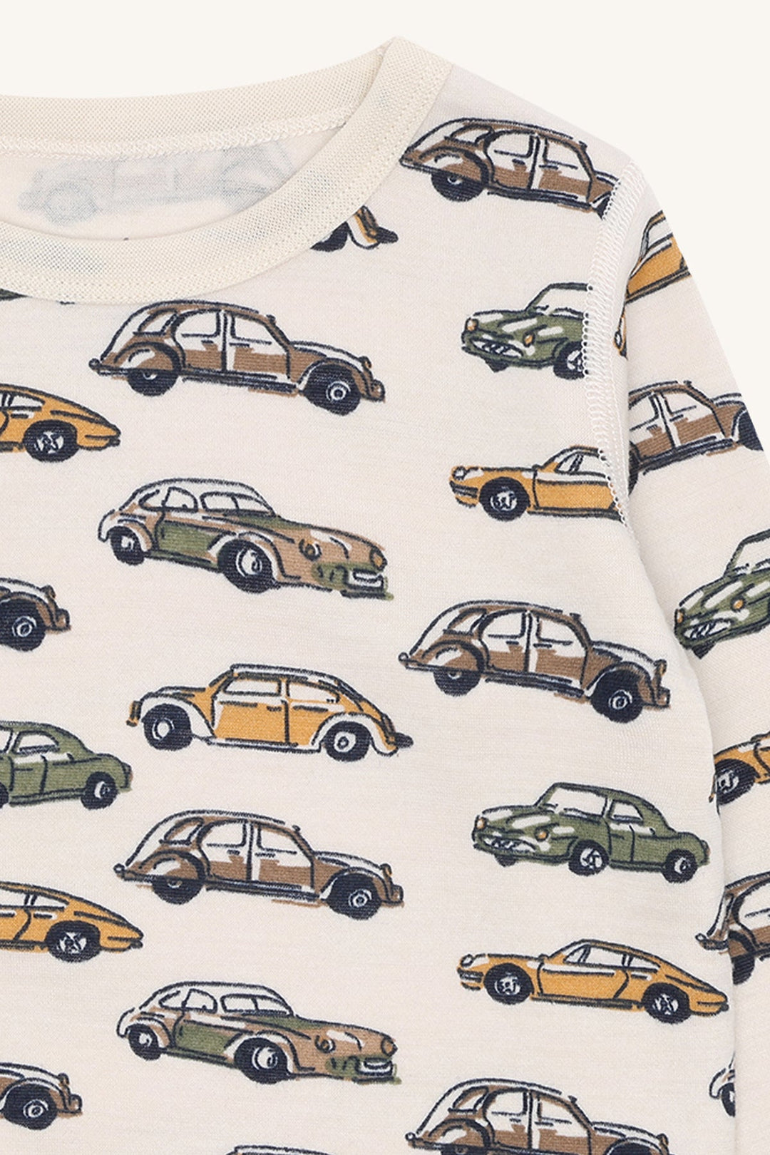 Hust &amp; Claire Awo Cars ulltrøye - French Oak for barn - Brobrobrille