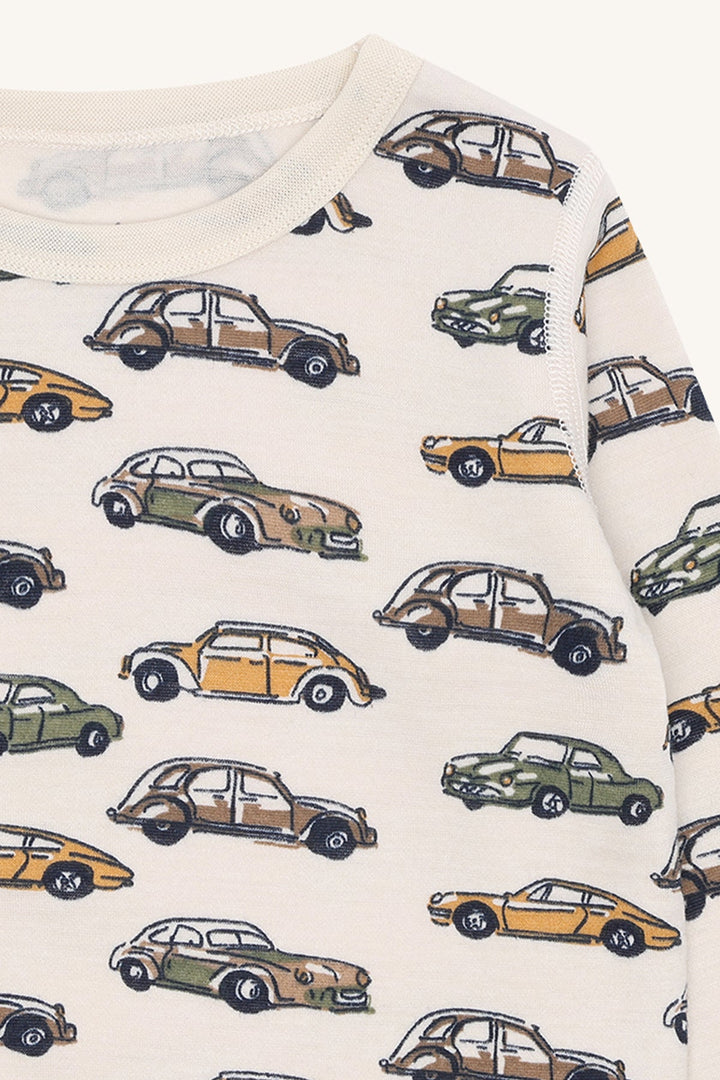 Hust &amp; Claire Awo Cars ulltrøye - French Oak for barn - Brobrobrille