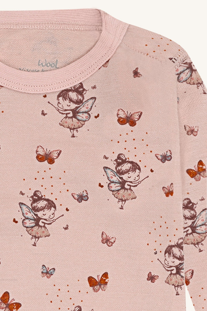 Hust & Claire Baloo Fairy Ullbody - Dusty Rose for barn - Brobrobrille