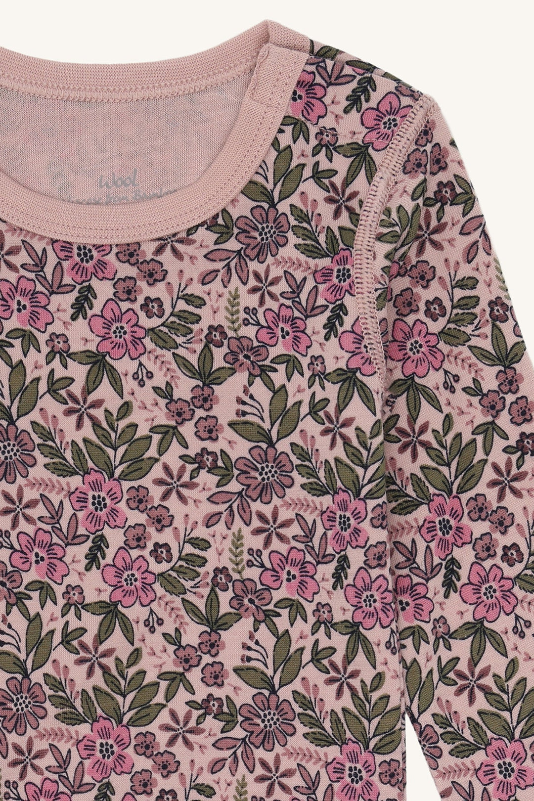 Hust &amp; Claire Baloo Flor ullbody i ull og bambusviskose - Adobe Rose for barn - Brobrobrille