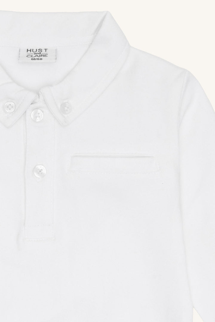 Hust & Claire Basil Skjorte - Body - White for barn - Brobrobrille