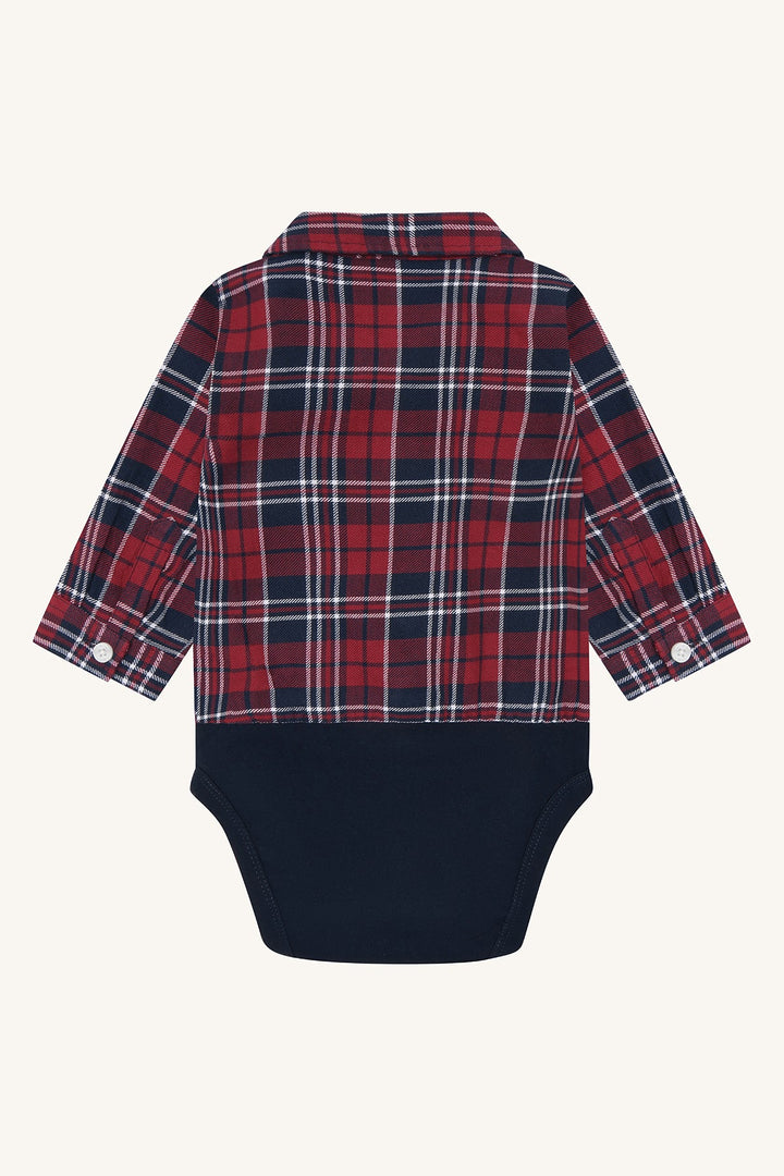 Hust &amp; Claire Bertil Joy skjortebody - More Navy for barn - Brobrobrille