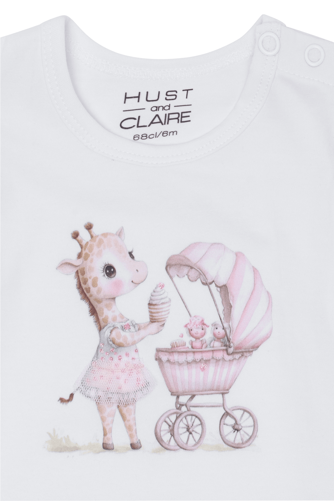Hust & Claire Britt Giraf Body - White for barn - Brobrobrille