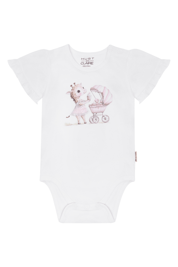 Hust & Claire Britt Giraf Body - White for barn - Brobrobrille