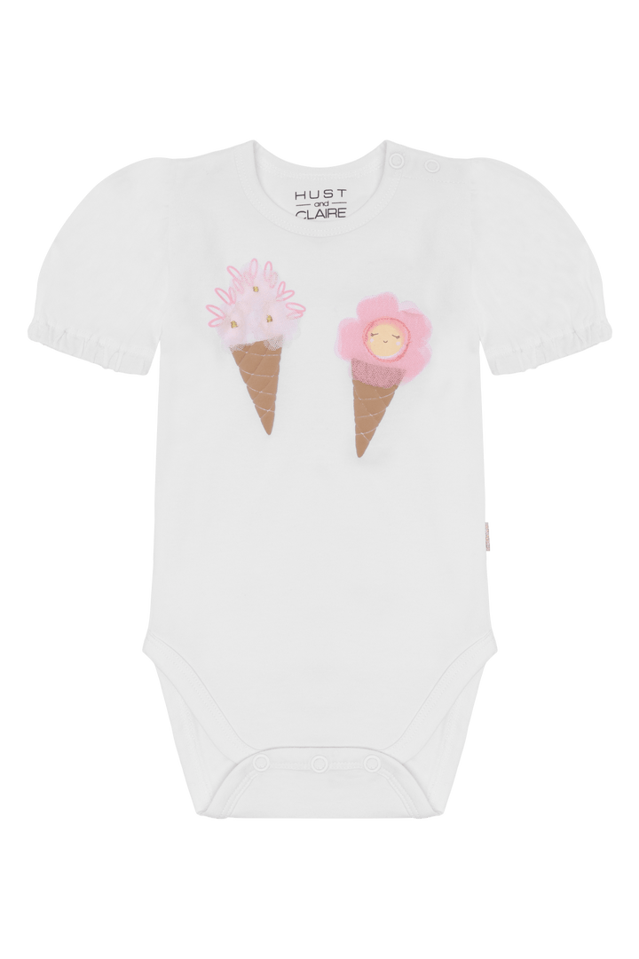 Hust & Claire Britt Ice Cream Body - White for barn - Brobrobrille