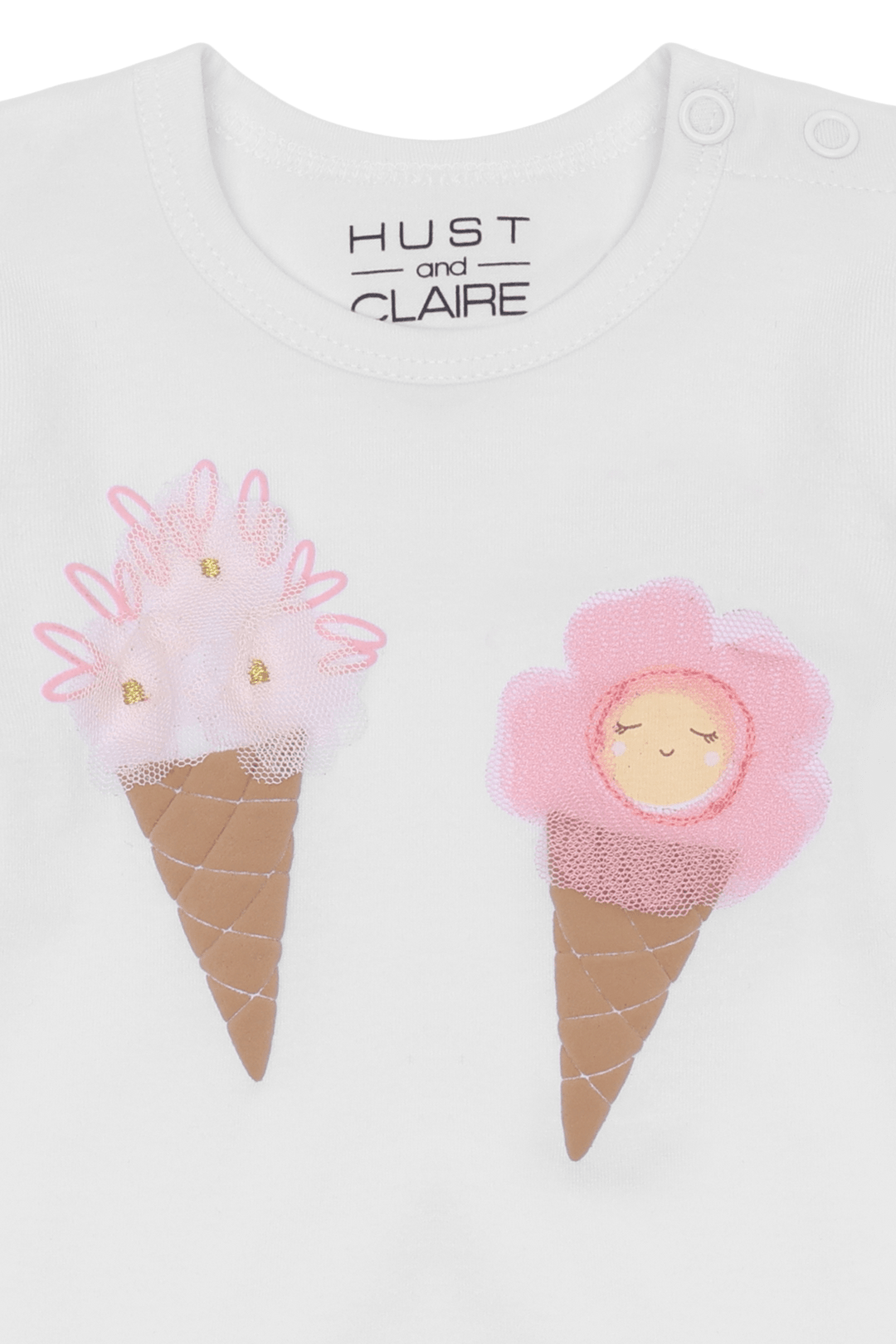 Hust & Claire Britt Ice Cream Body - White for barn - Brobrobrille