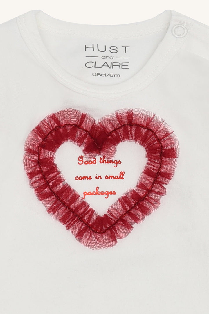 Hust & Claire Britt Tulle Body - Sugar for barn - Brobrobrille