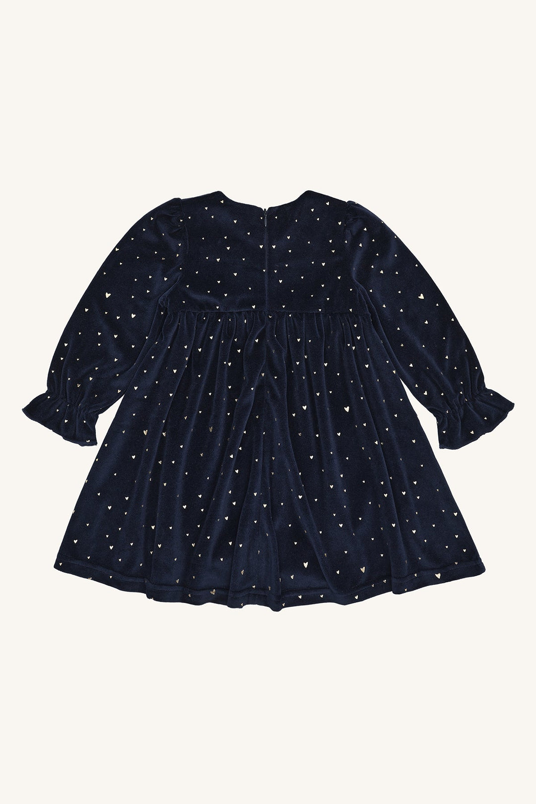 Hust & Claire Donna Gold Kjole - More Navy for barn - Brobrobrille