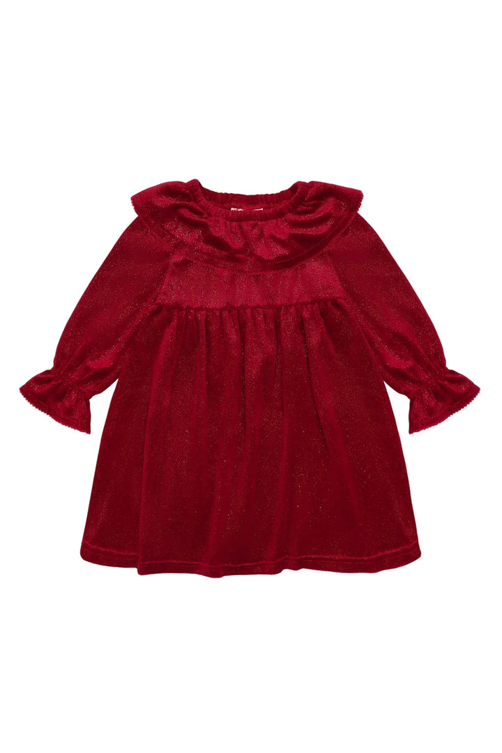 Hust &amp; Claire Donna Velour dress velurkjole - Teaberry for barn - Brobrobrille