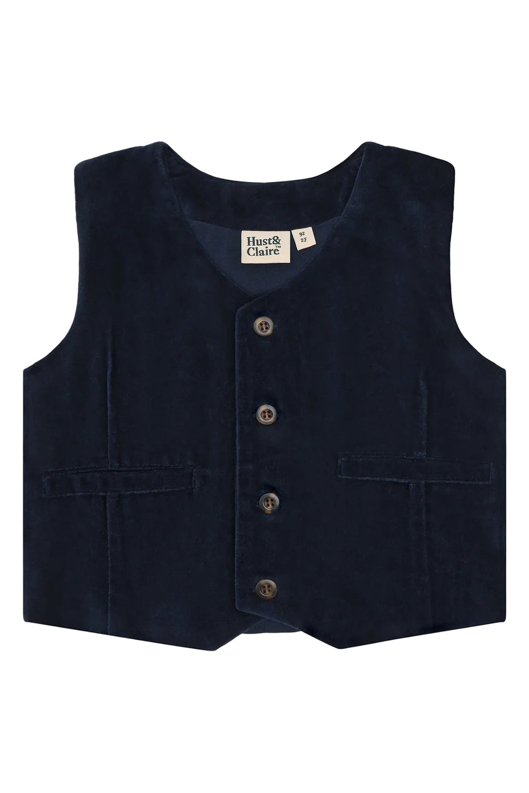 Hust & Claire Eik Moleskin vest - More Navy for barn - Brobrobrille