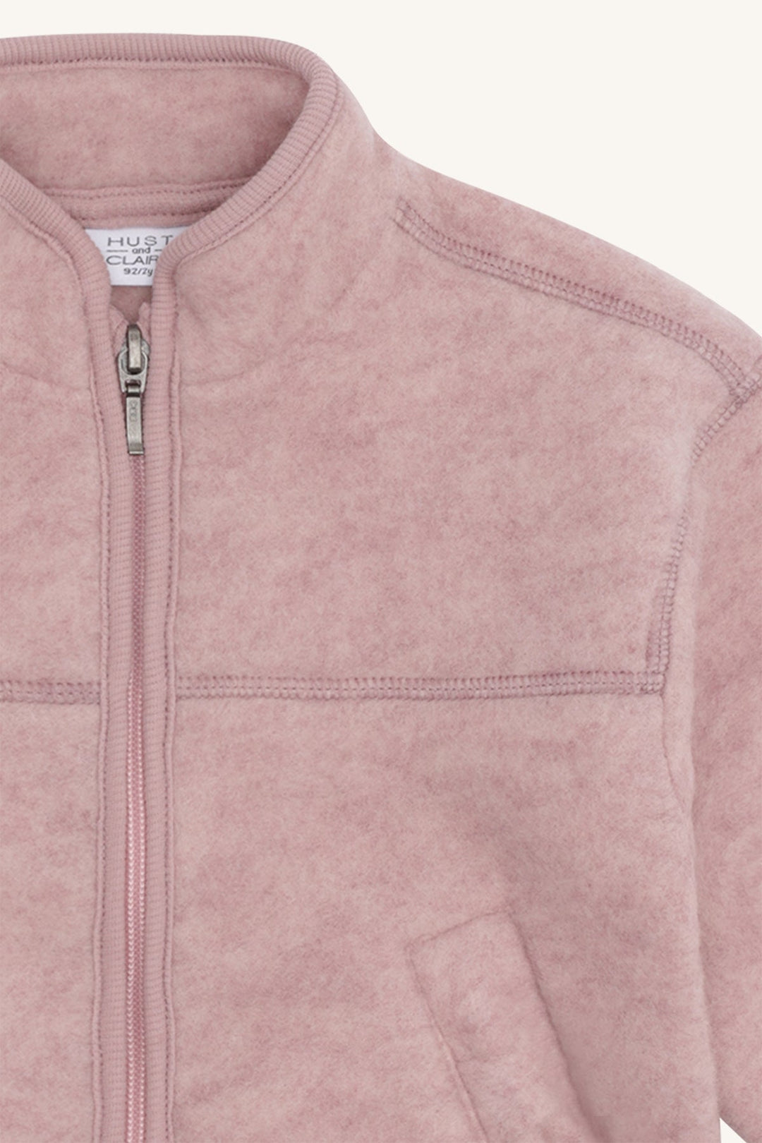 Hust &amp; Claire Emi Zip Jacket Wool ulljakke - Heather for barn - Brobrobrille