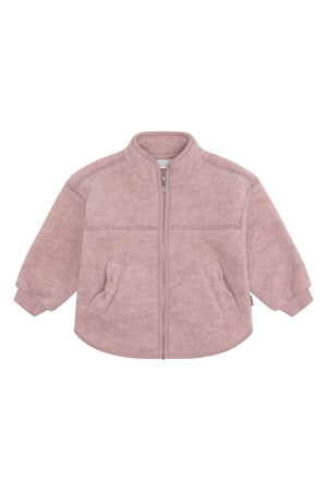 Hust & Claire Emi Zip Jacket Wool ulljakke - Heather for barn - Brobrobrille