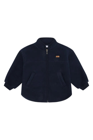 Hust & Claire Emi Zip Jacket Wool ulljakke - More Navy for barn - Brobrobrille