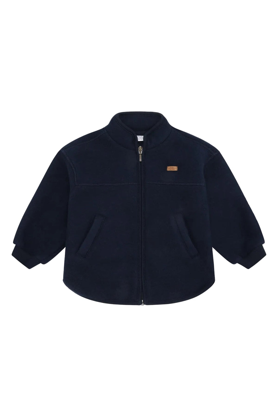 Hust &amp; Claire Emi Zip Jacket Wool ulljakke - More Navy for barn - Brobrobrille