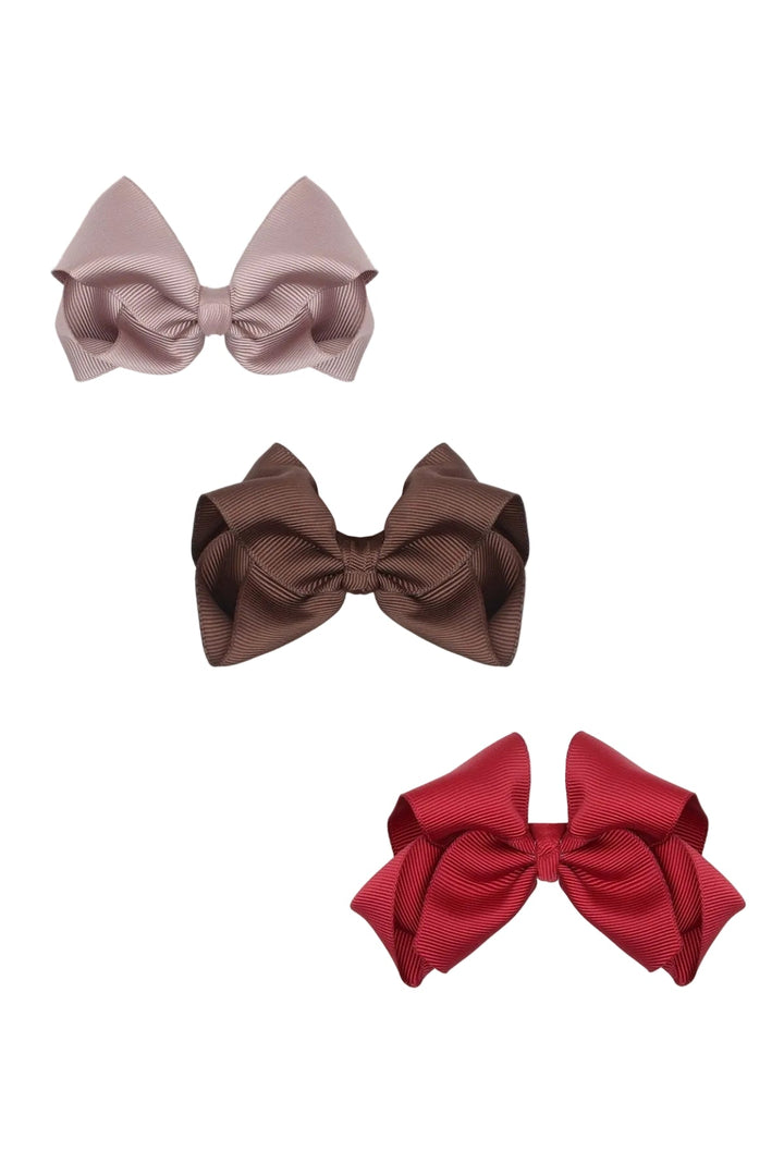 Hust &amp; Claire Fanetha Big Bow hårsløyfer - Teaberry for barn - Brobrobrille