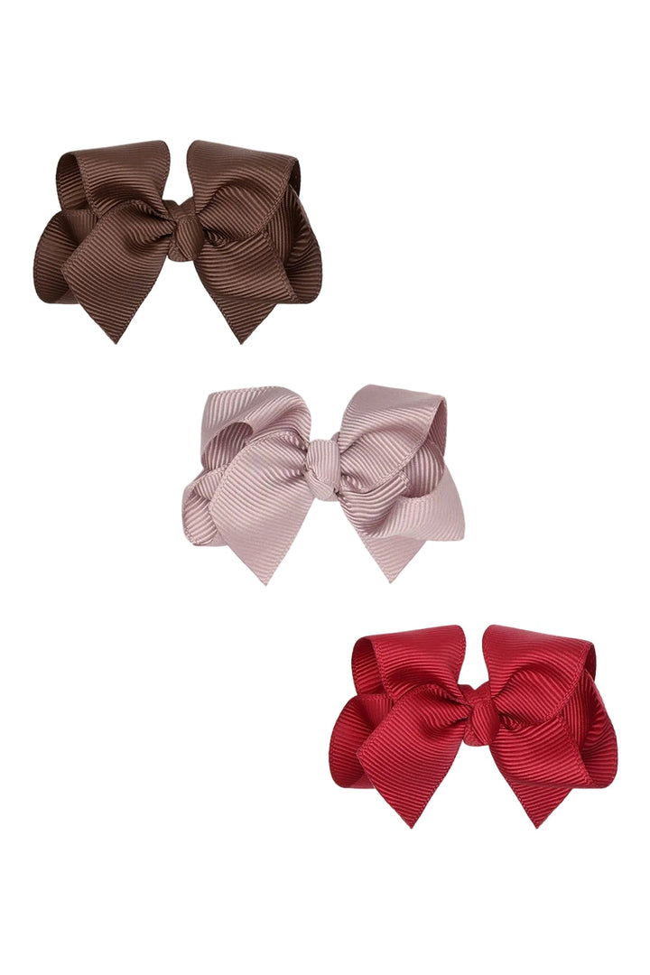 Hust &amp; Claire Fanetha Little Bow hårsløyfer - Teaberry for barn - Brobrobrille