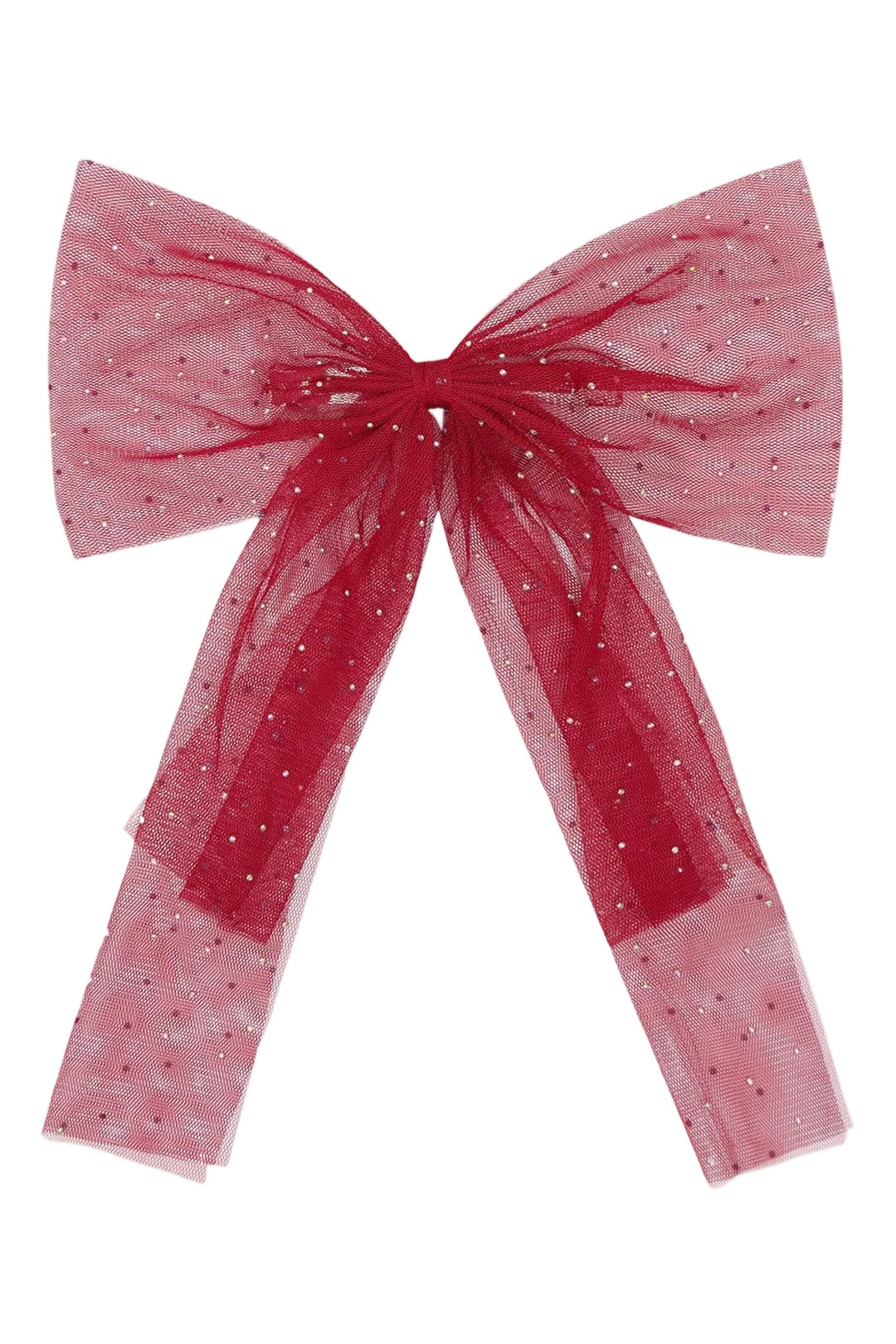 Hust & Claire Farie Tulle Bow hårsløyfe - Teaberry for barn - Brobrobrille