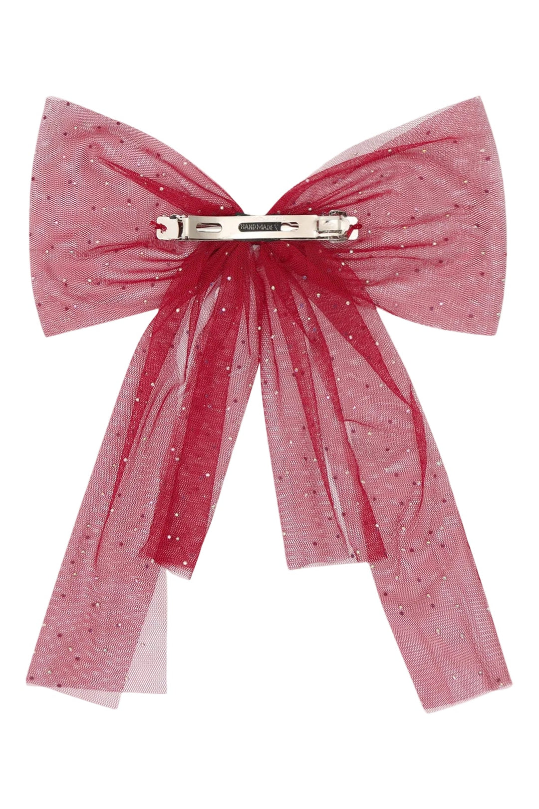 Hust &amp; Claire Farie Tulle Bow hårsløyfe - Teaberry for barn - Brobrobrille