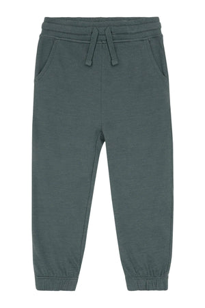 Hust & Claire Galon ull/bambus joggebukse - Balsam Green for barn - Brobrobrille