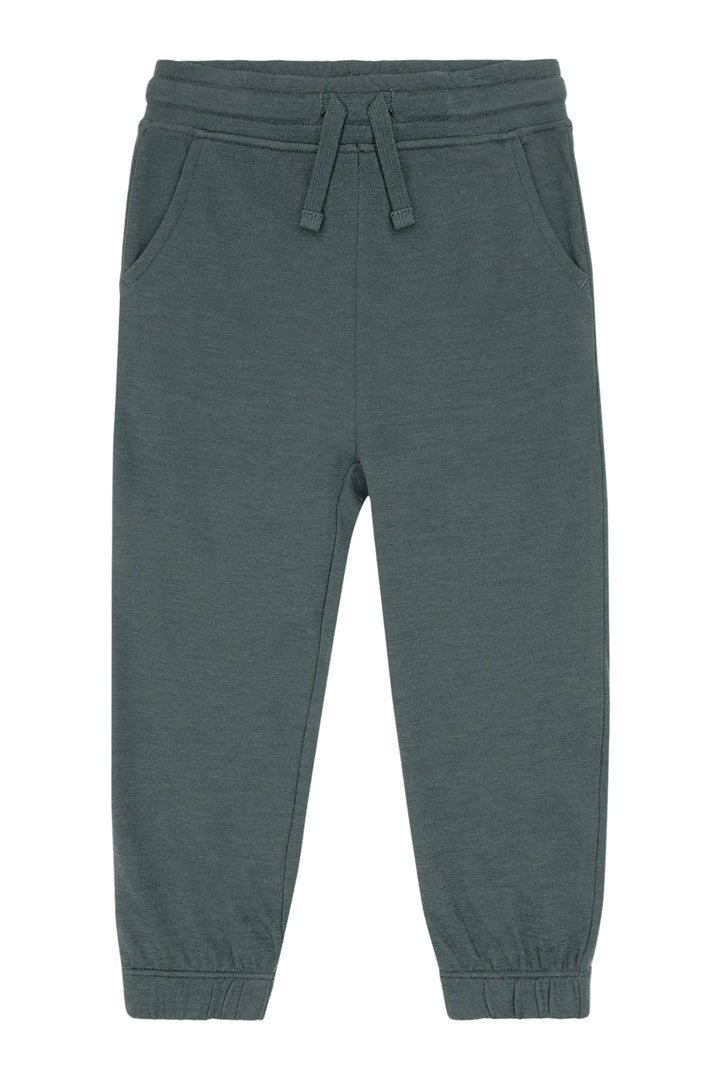 Hust &amp; Claire Galon ull/bambus joggebukse - Balsam Green for barn - Brobrobrille