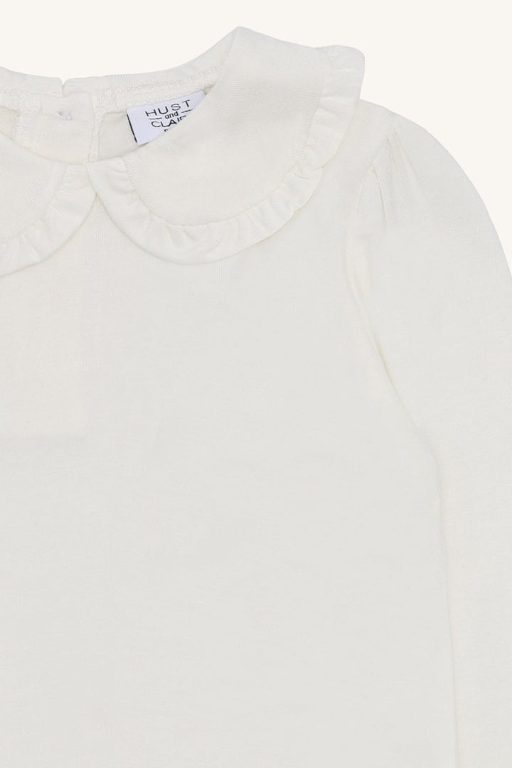 Hust & Claire HCAlma Collar Langermet T - skjorte - Sugar for barn - Brobrobrille