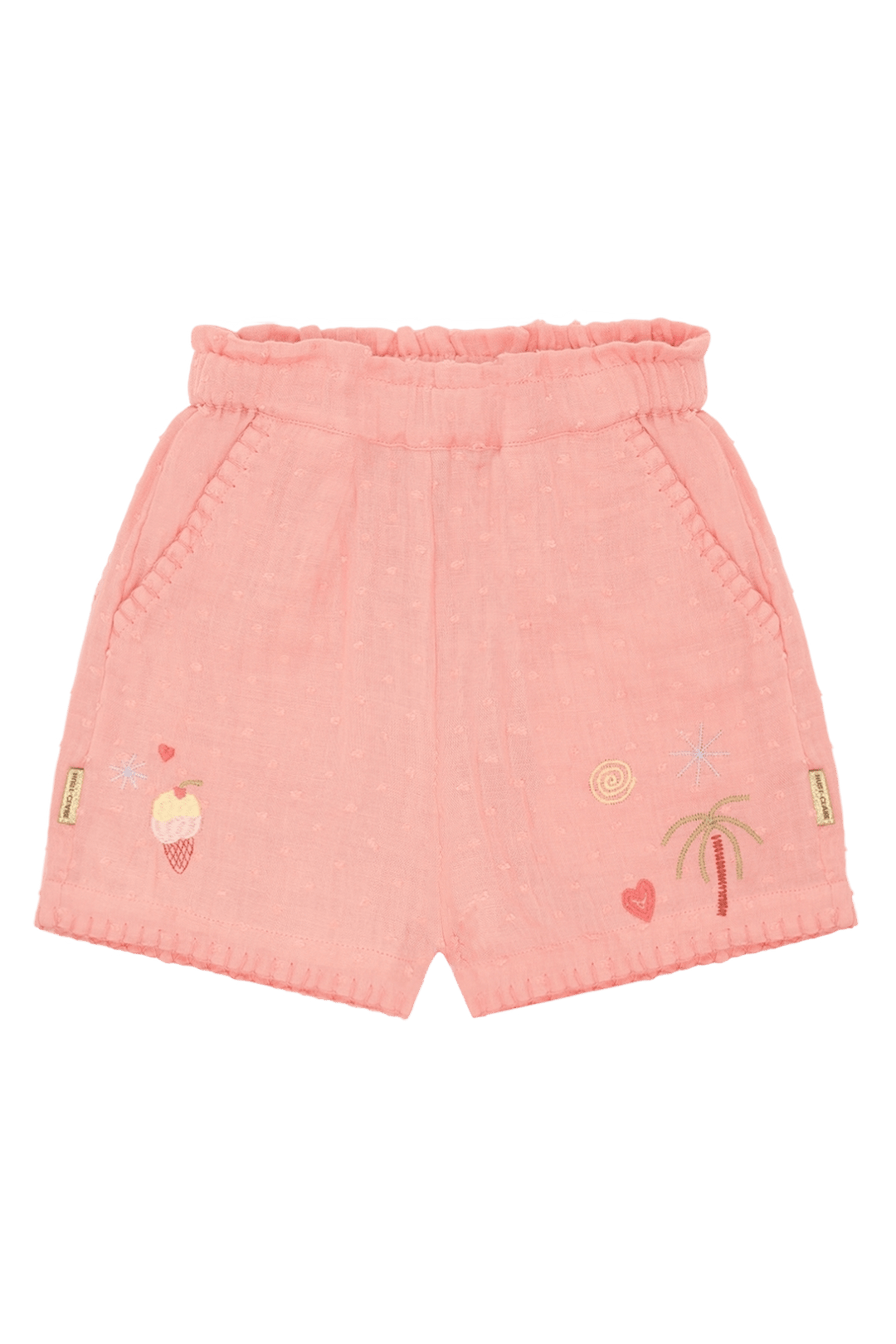 Hust & Claire Helena Dobby Shorts - Shell for barn - Brobrobrille