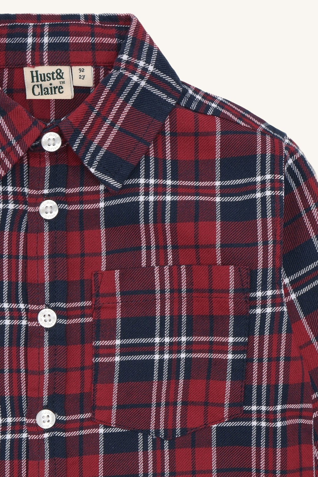 Hust &amp; Claire Jack Joy skjorte - More Navy for barn - Brobrobrille