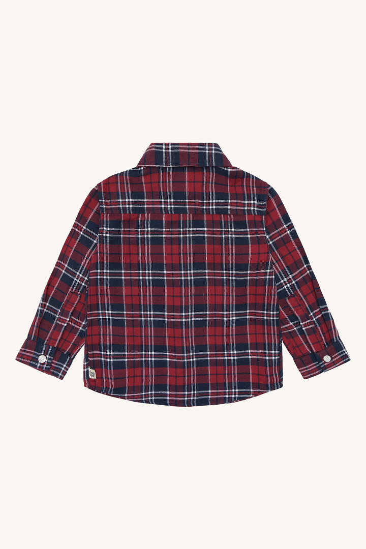 Hust &amp; Claire Jack Joy skjorte - More Navy for barn - Brobrobrille