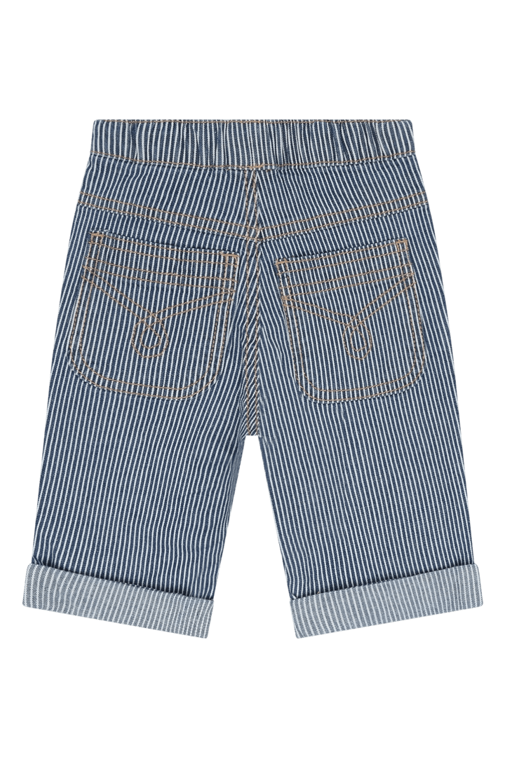 Hust & Claire Jean Yd Stripe bukse - Blue Denim for barn - Brobrobrille
