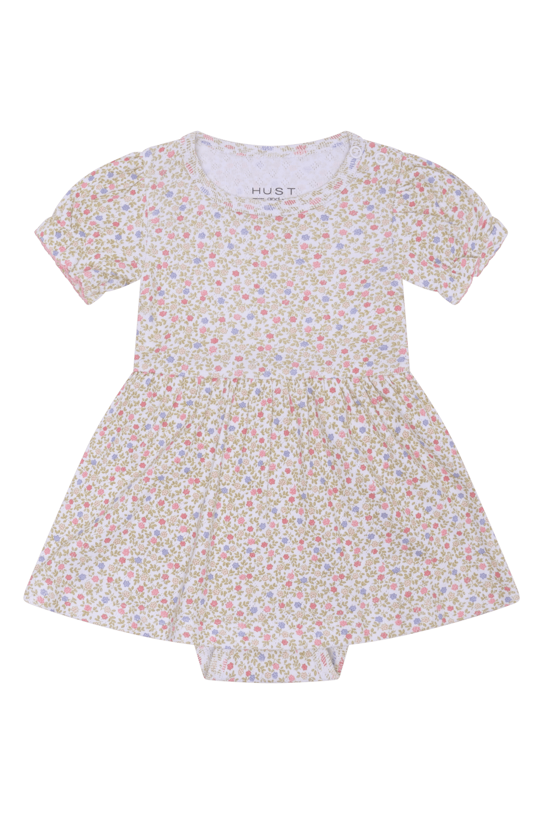 Hust & Claire Kammy Blooming Kjole - White for barn - Brobrobrille